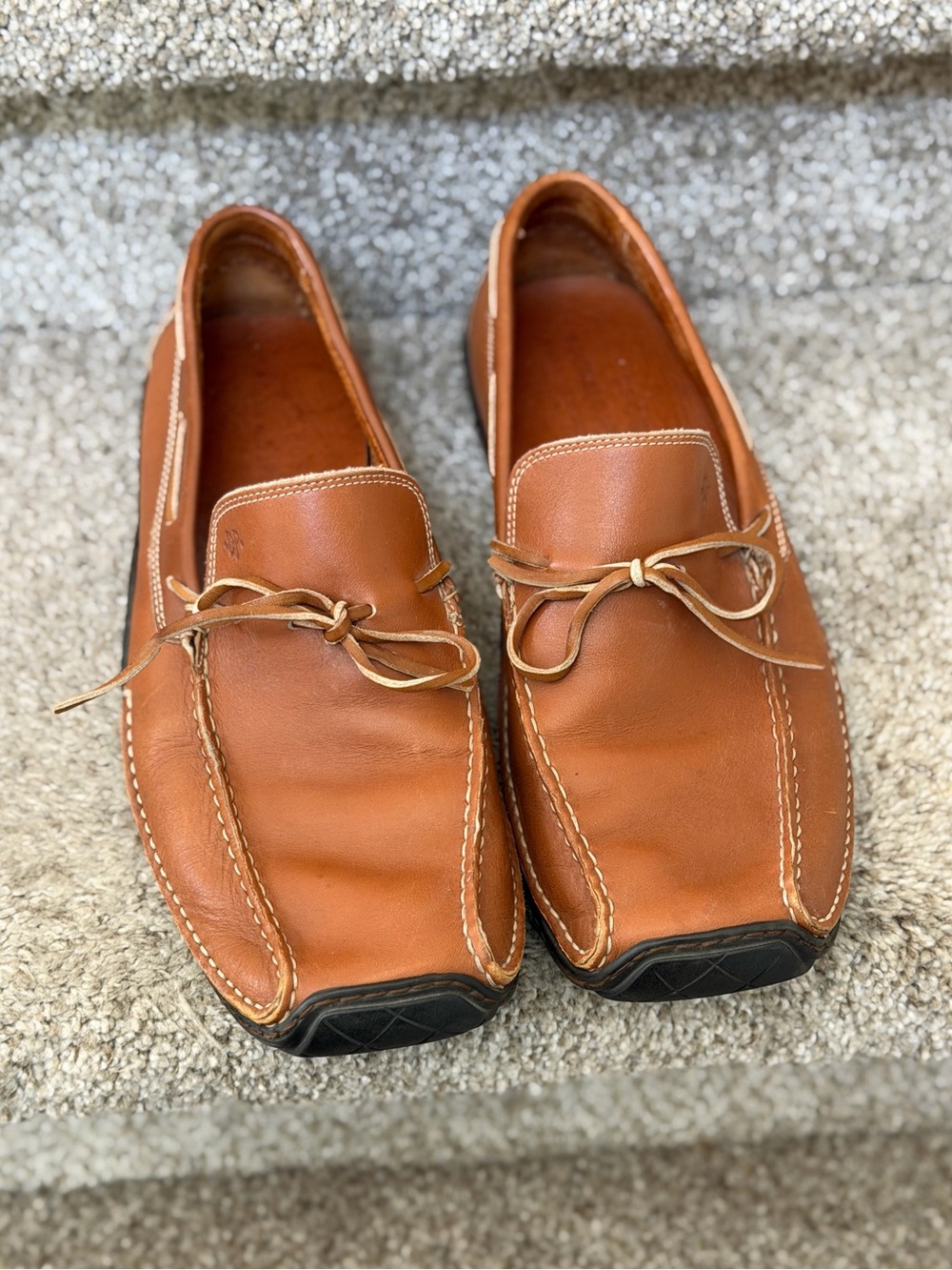 Donald J Pliner Men’s Drexel Leather Driving Loafers. Boat shoes. EUC. SZ 9.5.